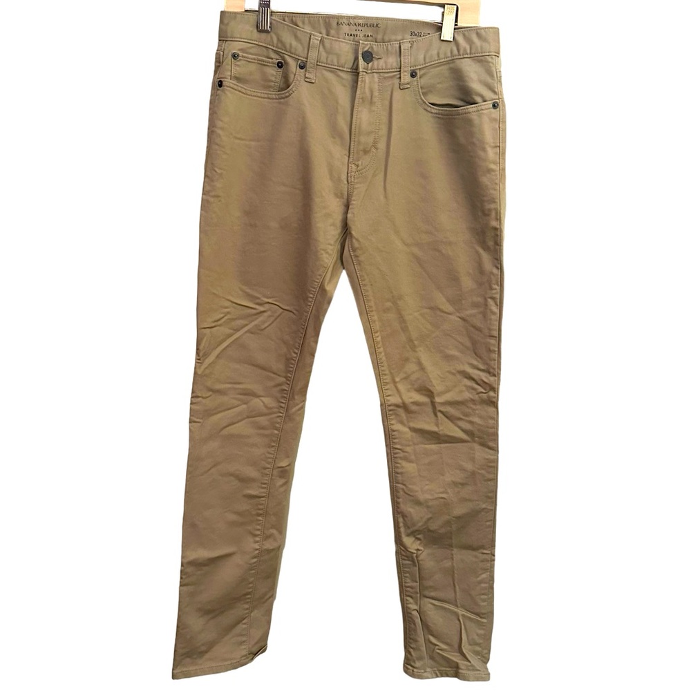 Banana Republic Slim Fit Tan Travel Jean Sz 30x32
